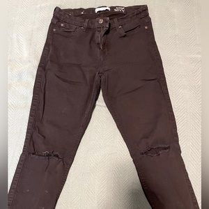 7 for all mankind Ankle skinny black jeans